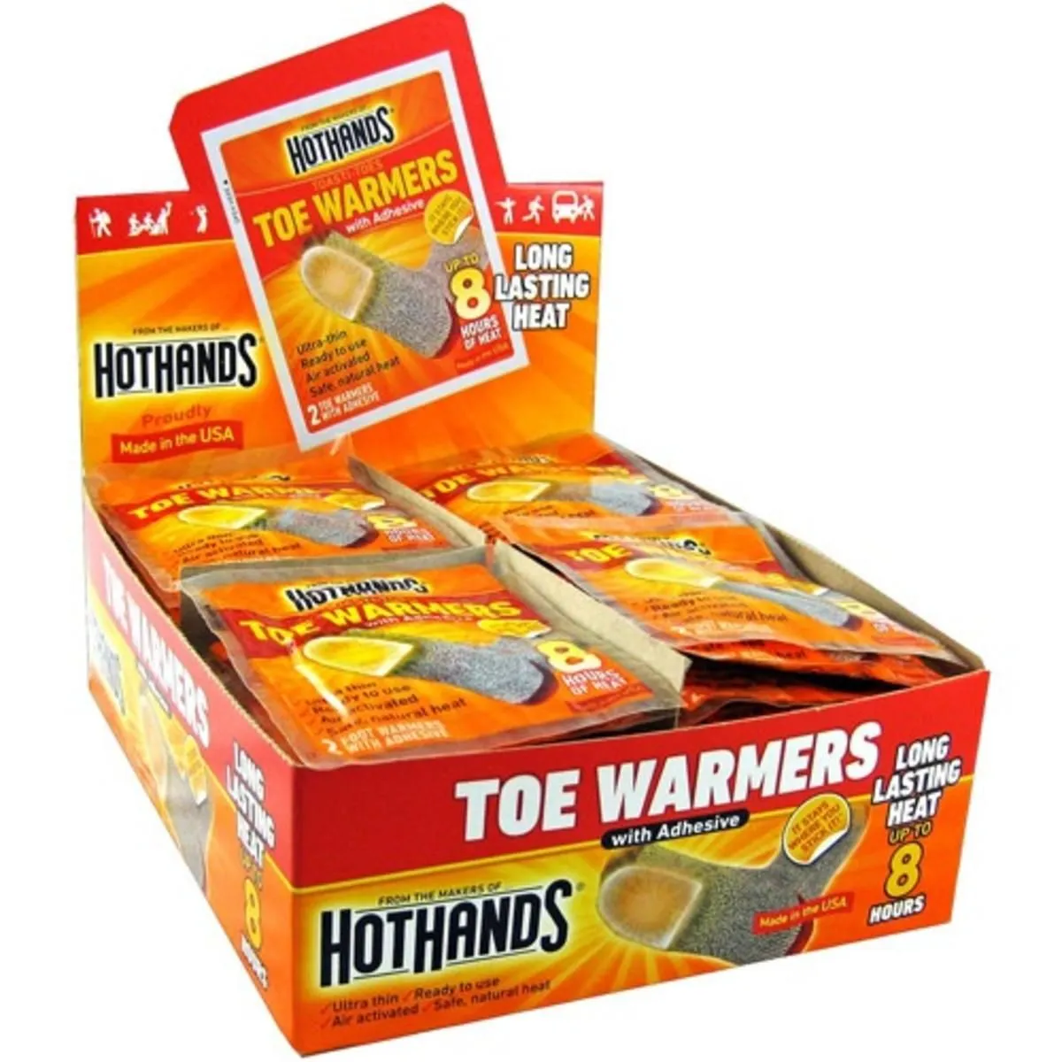 HotHands Toasti Toes 8 Hour Toe Warmers - 40 Pack Case