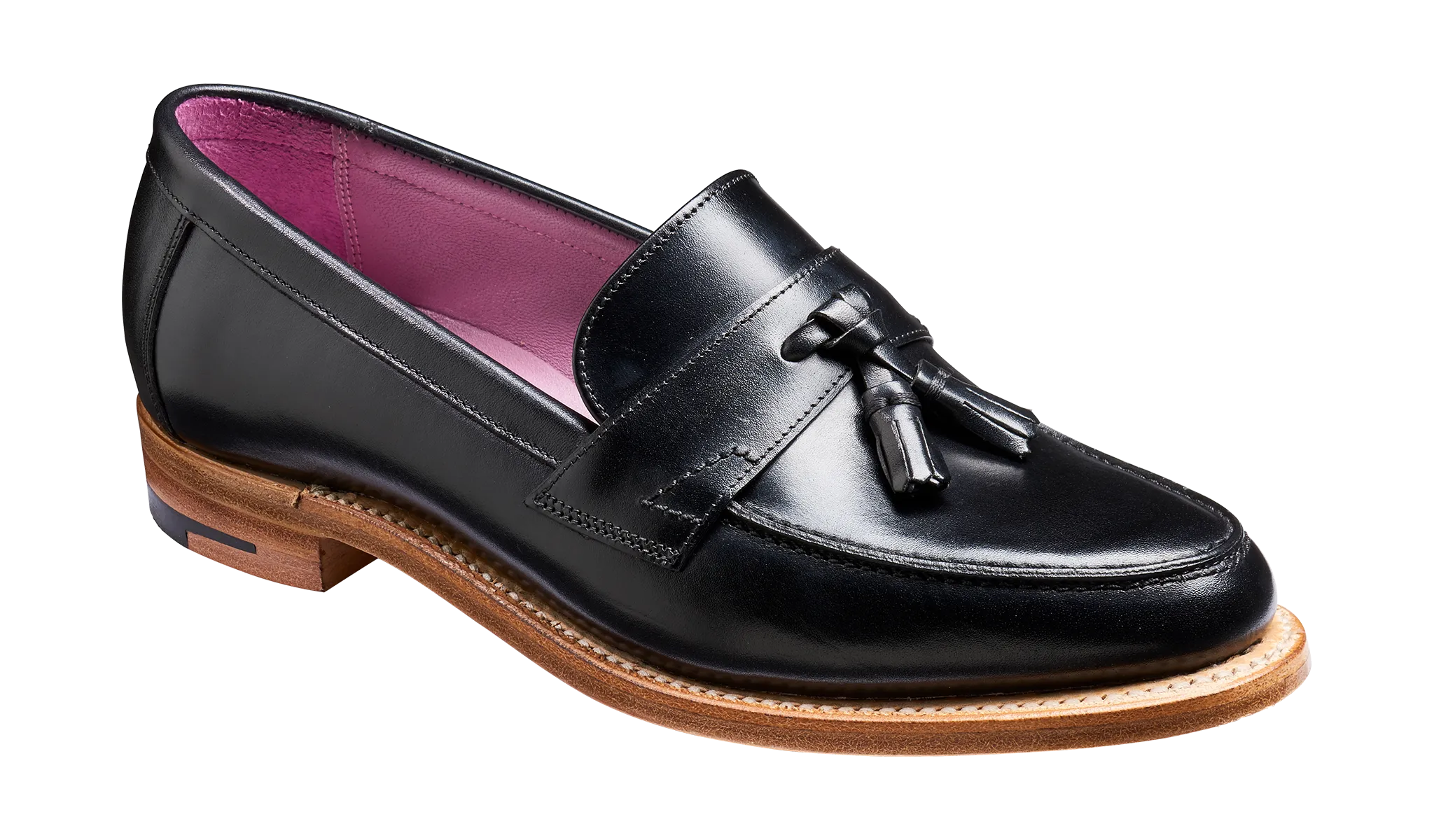 Imogen - Black Calf - Tassel Loafer Shoe