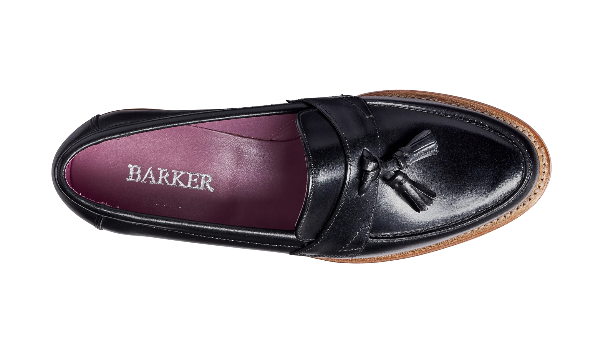 Imogen - Black Calf - Tassel Loafer Shoe