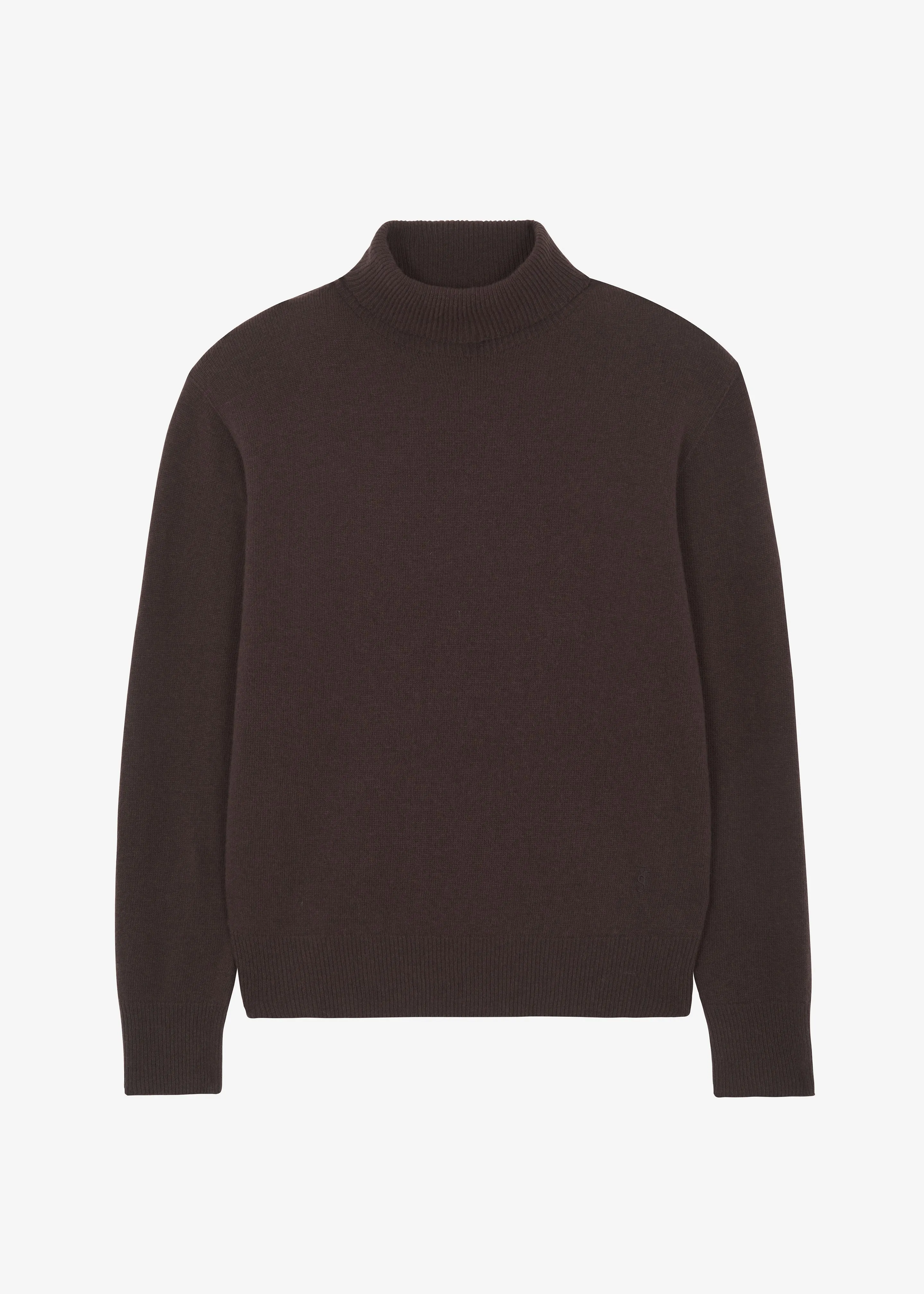 Ines Thin Padded Turtleneck - Brown