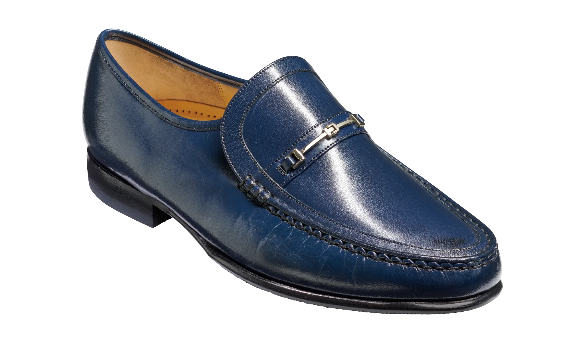 Jasper - Navy Kid Loafer Shoe