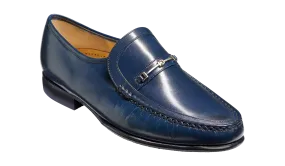 Jasper - Navy Kid Loafer Shoe