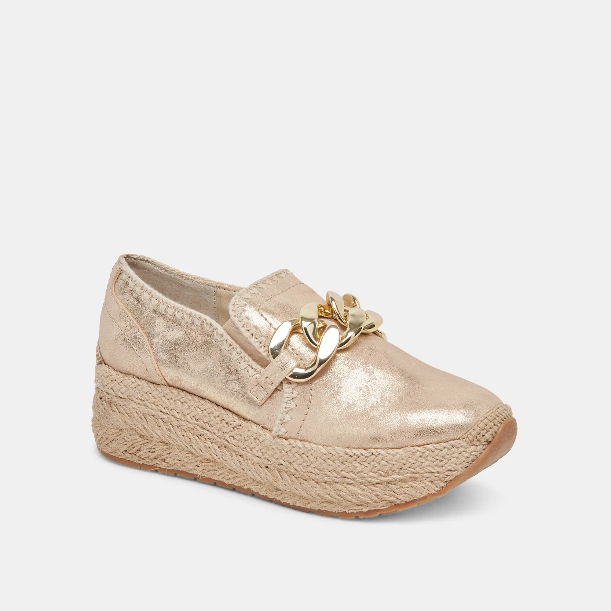 JHENEE ESPADRILLE SNEAKERS LIGHT GOLD NUBUCK