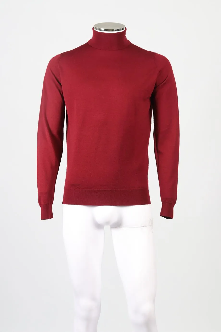 JOHN SMEDLEY MEN'S WOOL TURTLENECK SWEATER MEDIUM