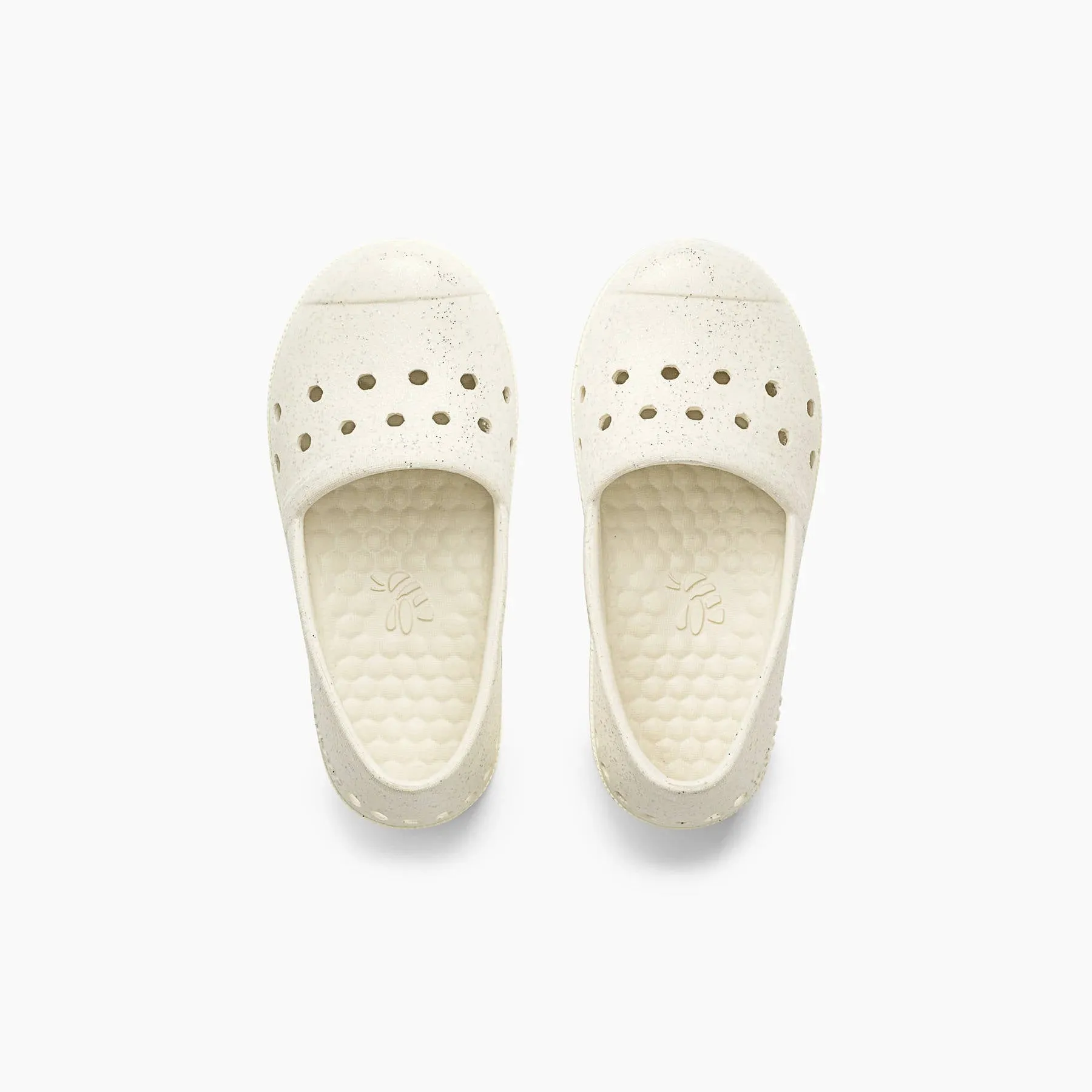 Joybees Kids Espadrille Bone Glitter