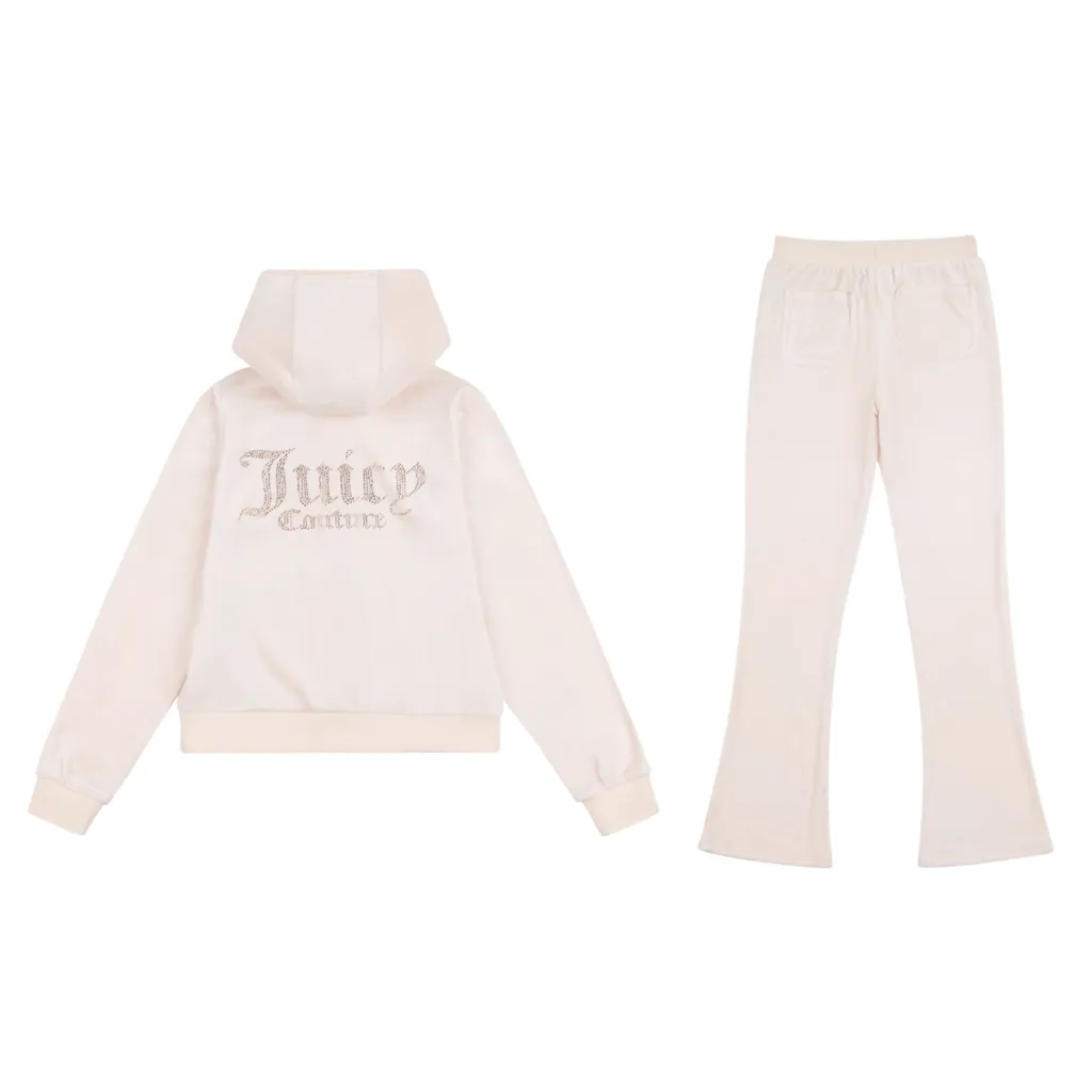 Juicy Couture Diamante Bootcut Tracksuit Junior