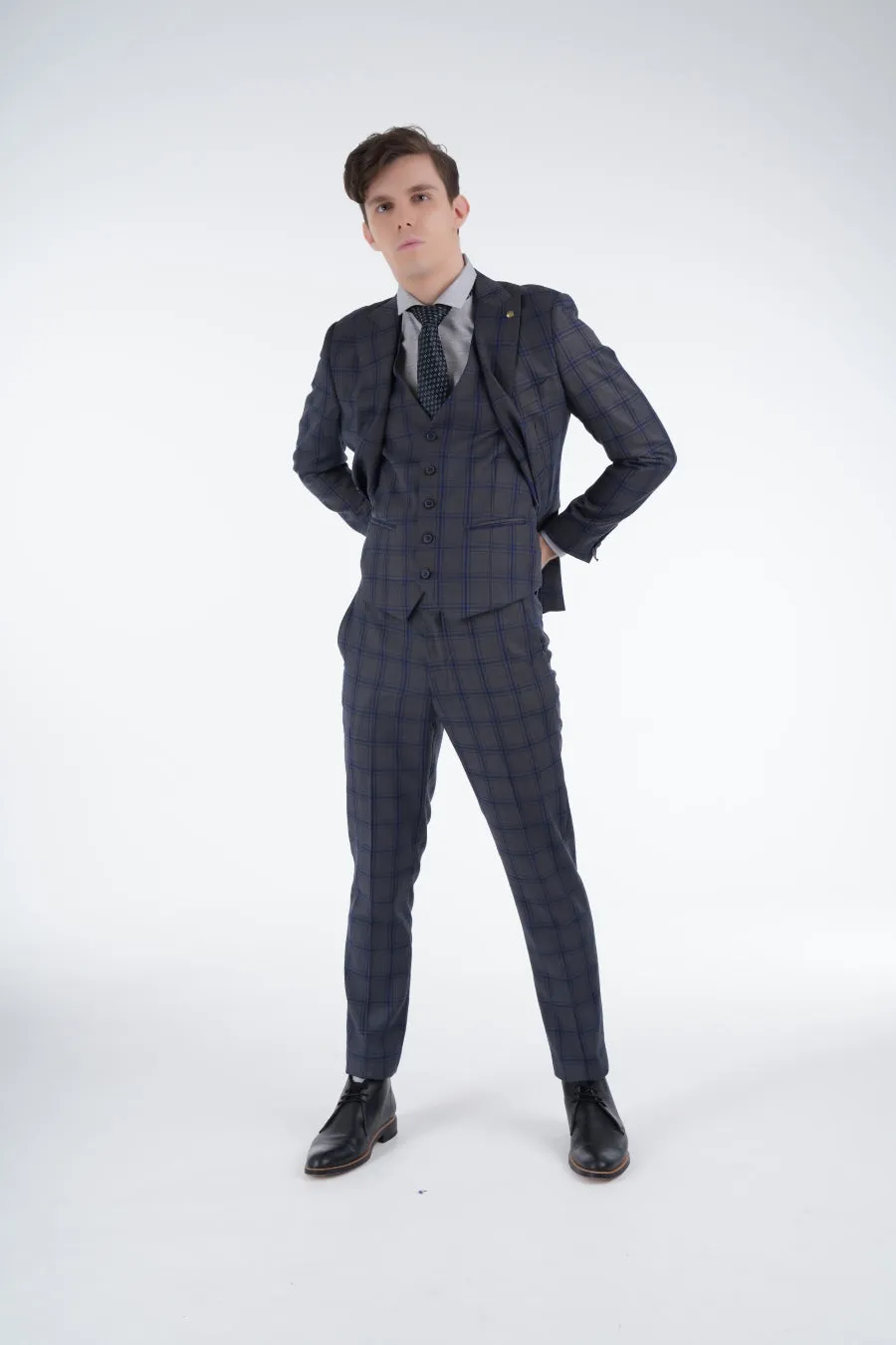 Kendall Charcoal Suit