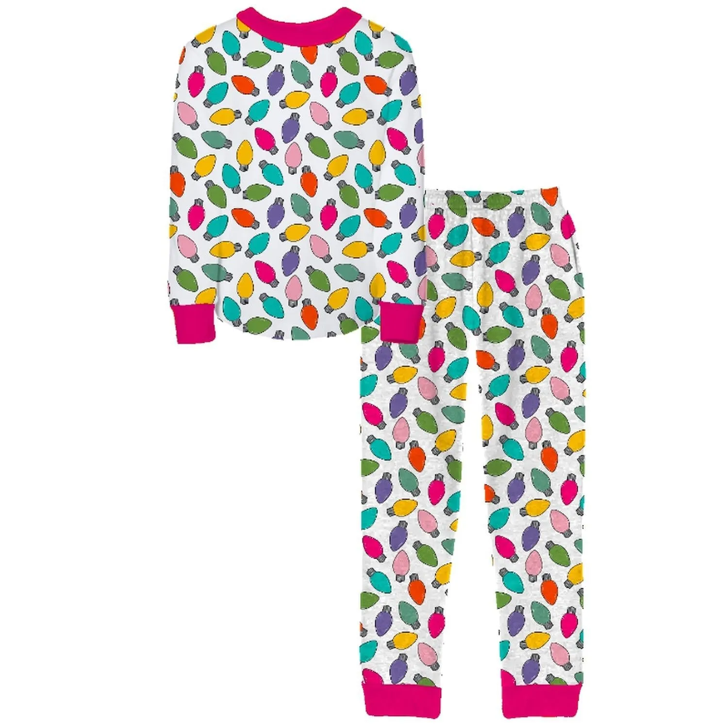 Kids Holiday Lights Pajamas Set