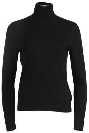 L'AGENCE COTTON BLEND TURTLENECK SWEATER MEDIUM