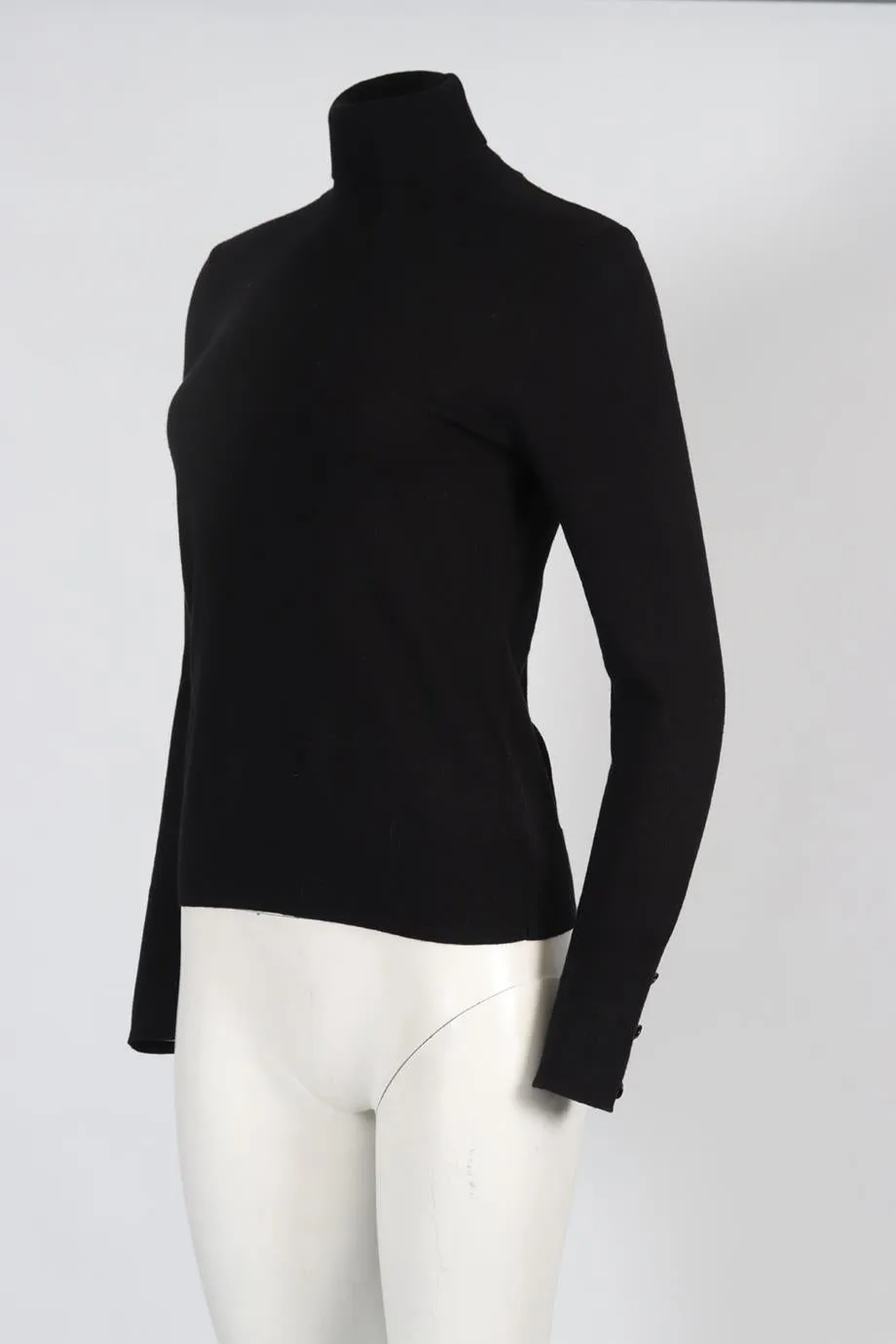 L'AGENCE COTTON BLEND TURTLENECK SWEATER MEDIUM