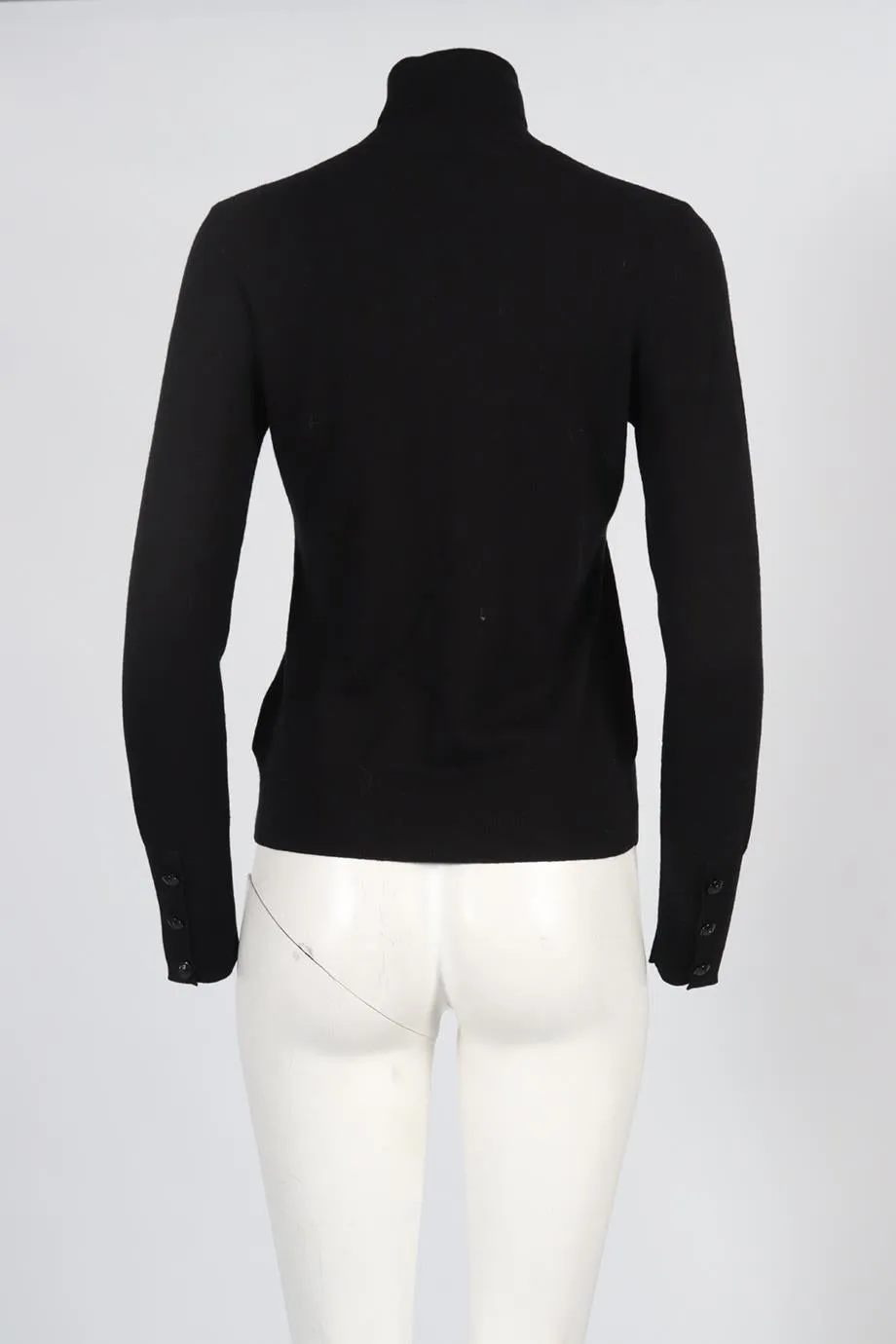 L'AGENCE COTTON BLEND TURTLENECK SWEATER MEDIUM