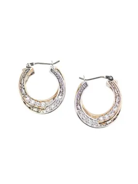 Lattice Collection, Palermo Edition, Pave CZ Layer Hoop Earrings by John Medeiros