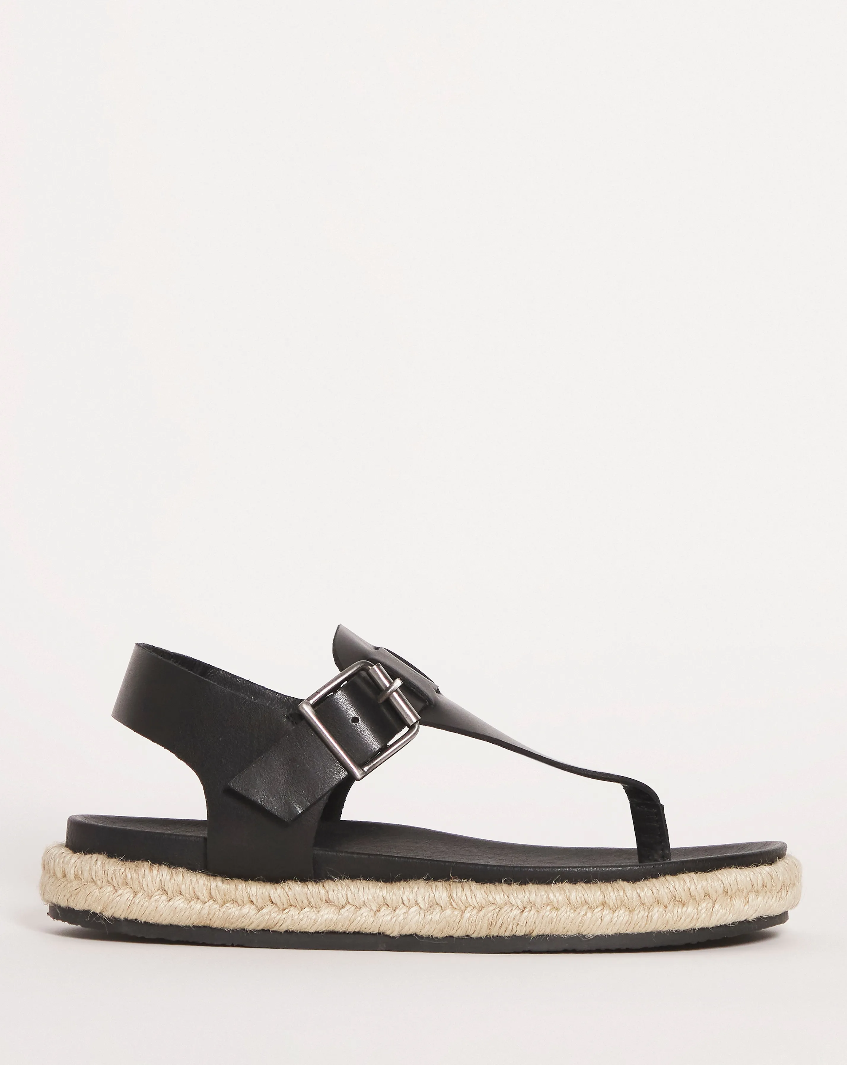 Leather Toe Post Espadrille E Fit