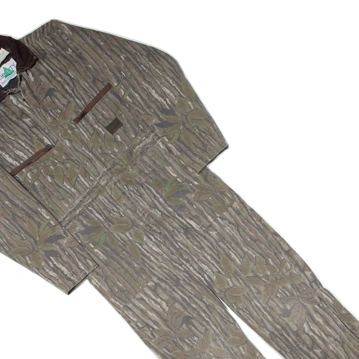 LIBERTY Quilted Lined Realtree Mens Boiler Suit Green Regular S W34 L27