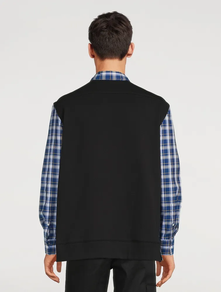 LOEWE Check Shirt With Fleece Back