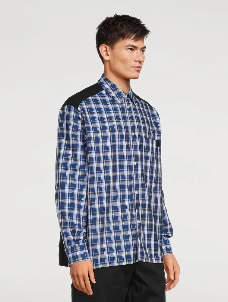 LOEWE Check Shirt With Fleece Back