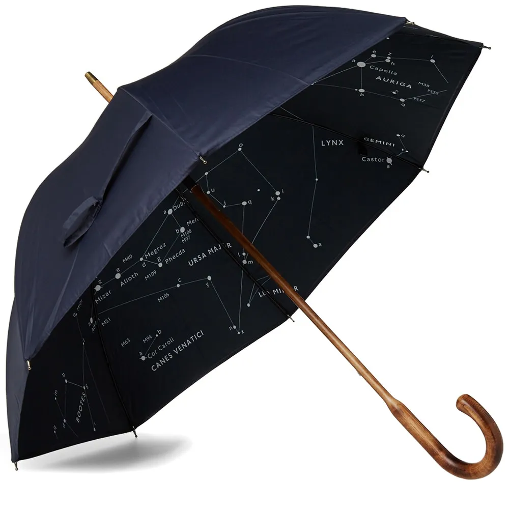 London Undercover Double Layer Constellation Interior UmbrellaNavy