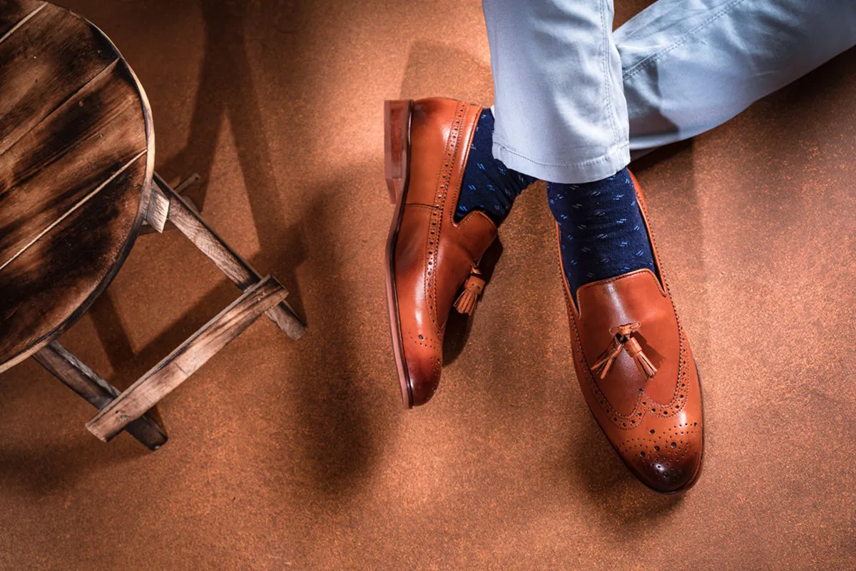 Longwing Brogue Tassel Loafer