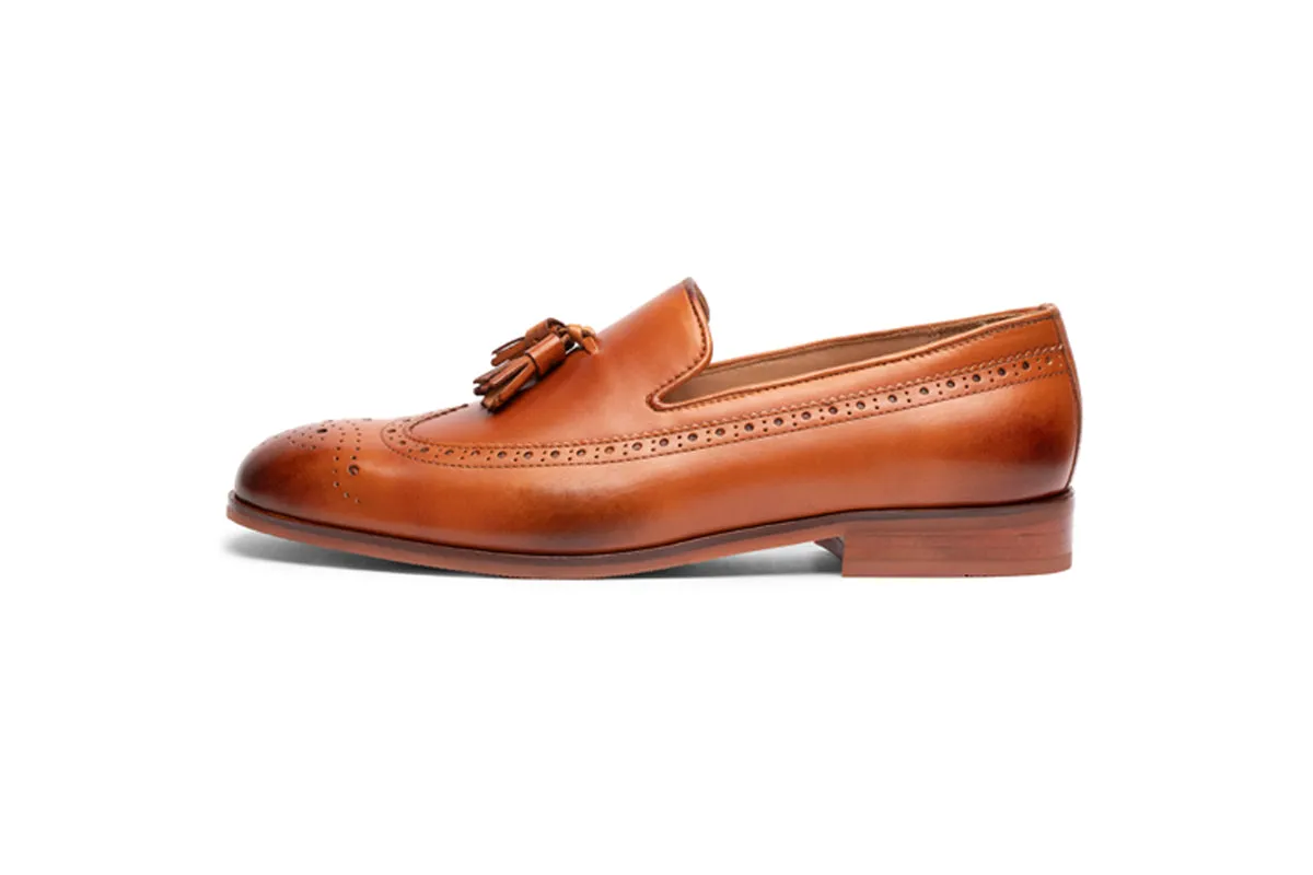 Longwing Brogue Tassel Loafer