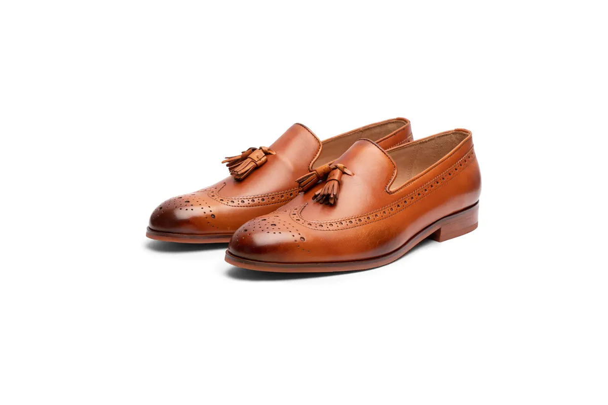 Longwing Brogue Tassel Loafer