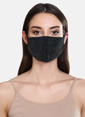 Lurex Jersey 3 Layer Face Mask