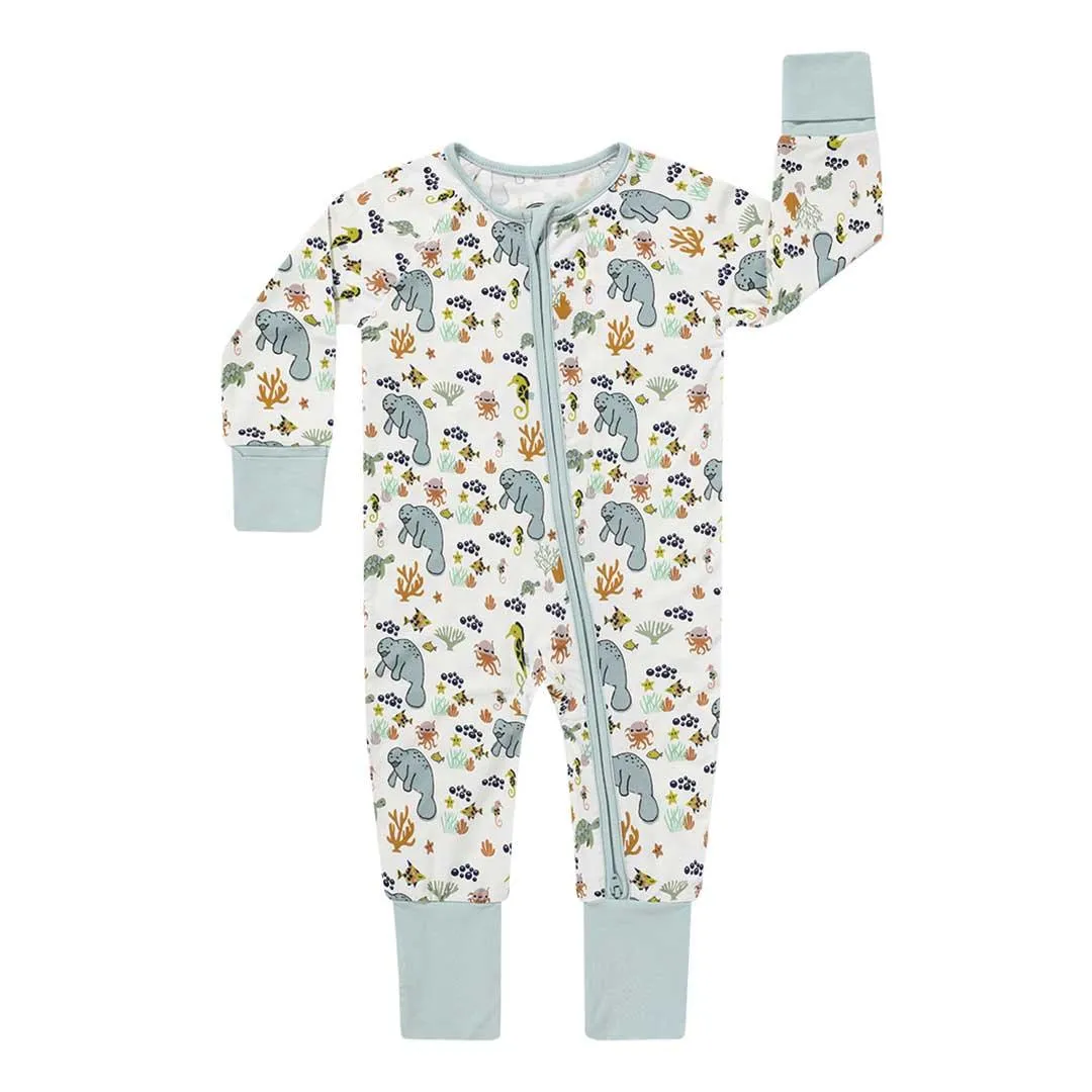 Manatee Bamboo Baby Pajamas