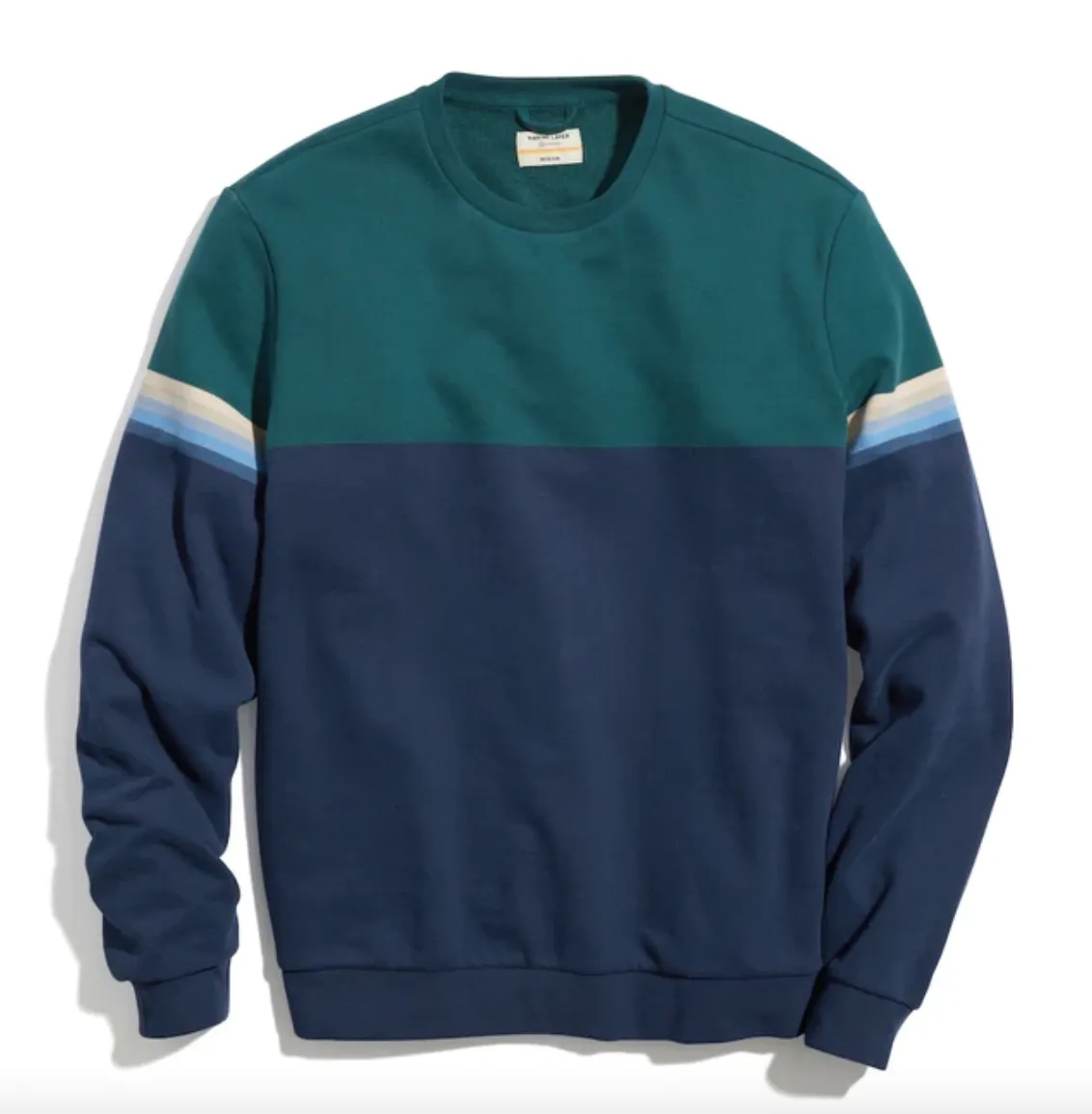 Marine Layer Stripe Sleeve Sweatshirt