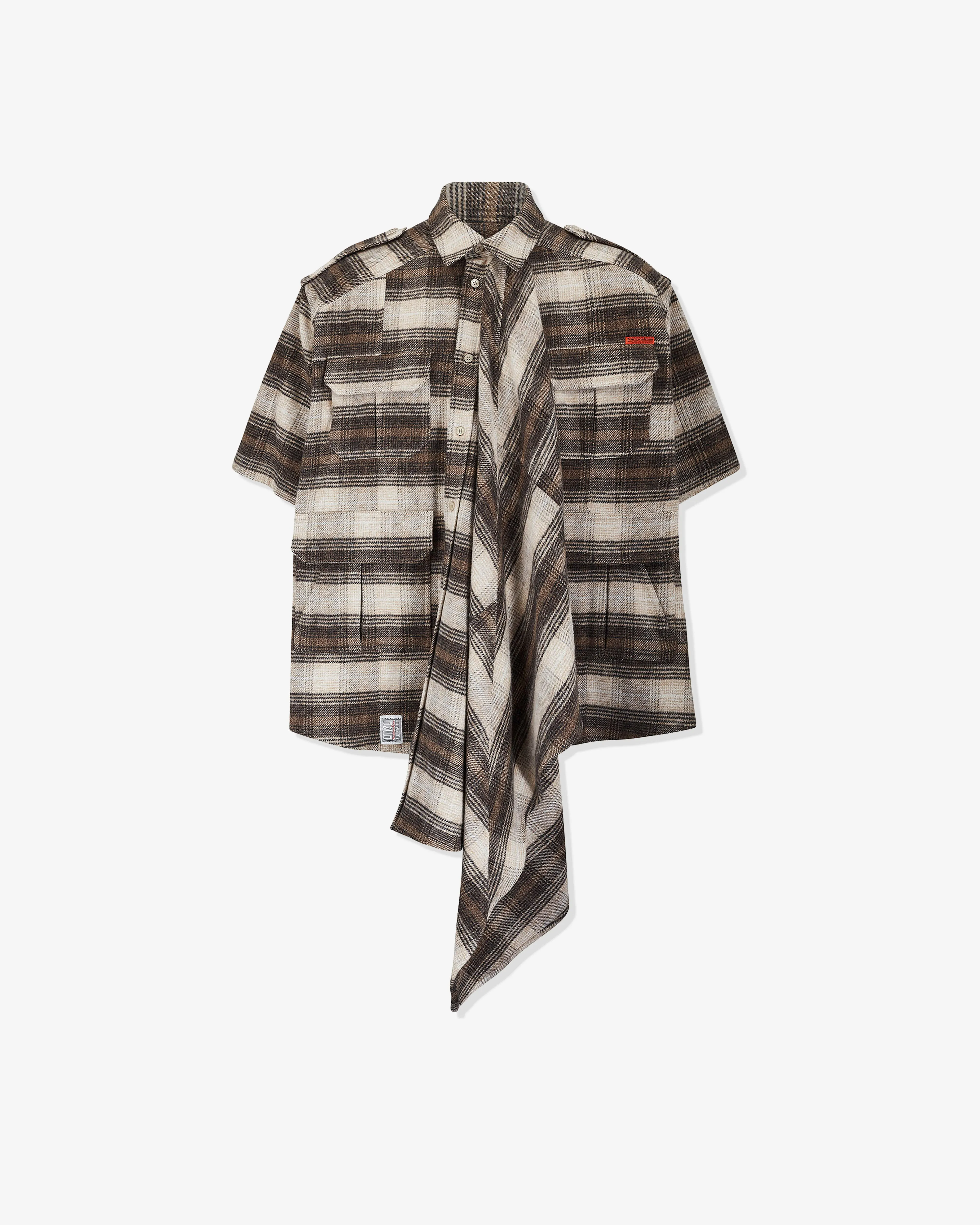 Martine Rose - Men's Blanket Safari Shirt - (Brown)