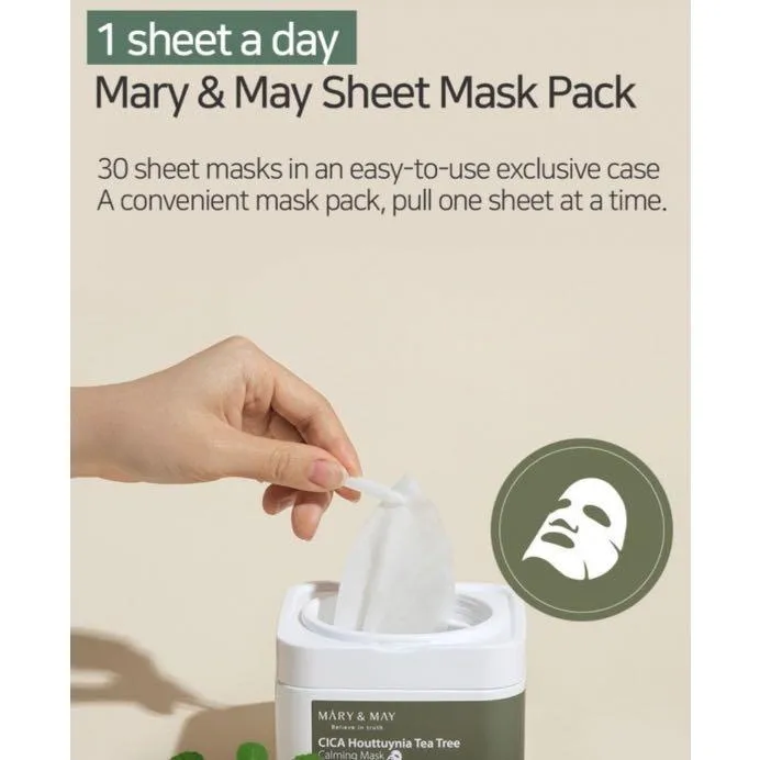 Mary & May Cica Houttuynia Tea Tree Calming Mask