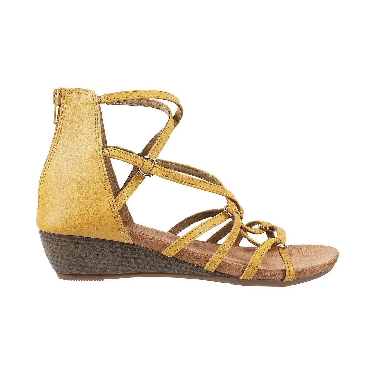 Metro Women Yellow Casual Gladiators