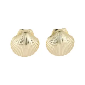 Mignonne Gavigan Anisah Shell Studs, Gold