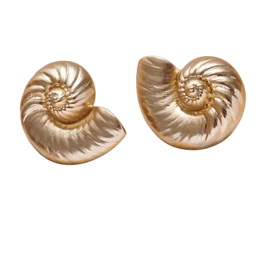 Mignonne Gavigan Ostuni Shell Studs, Gold