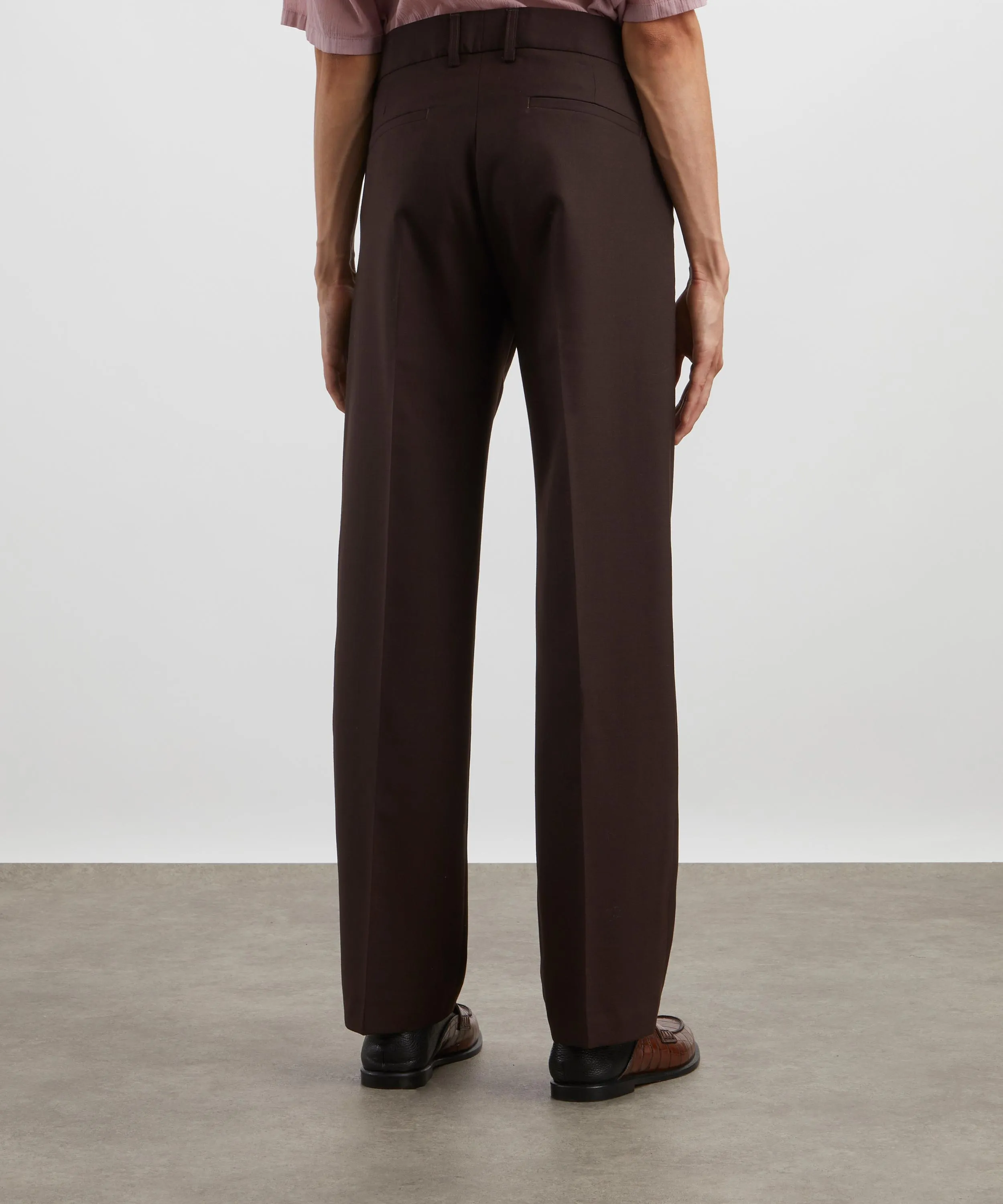 Mike Suit Trousers in Sludge Wool