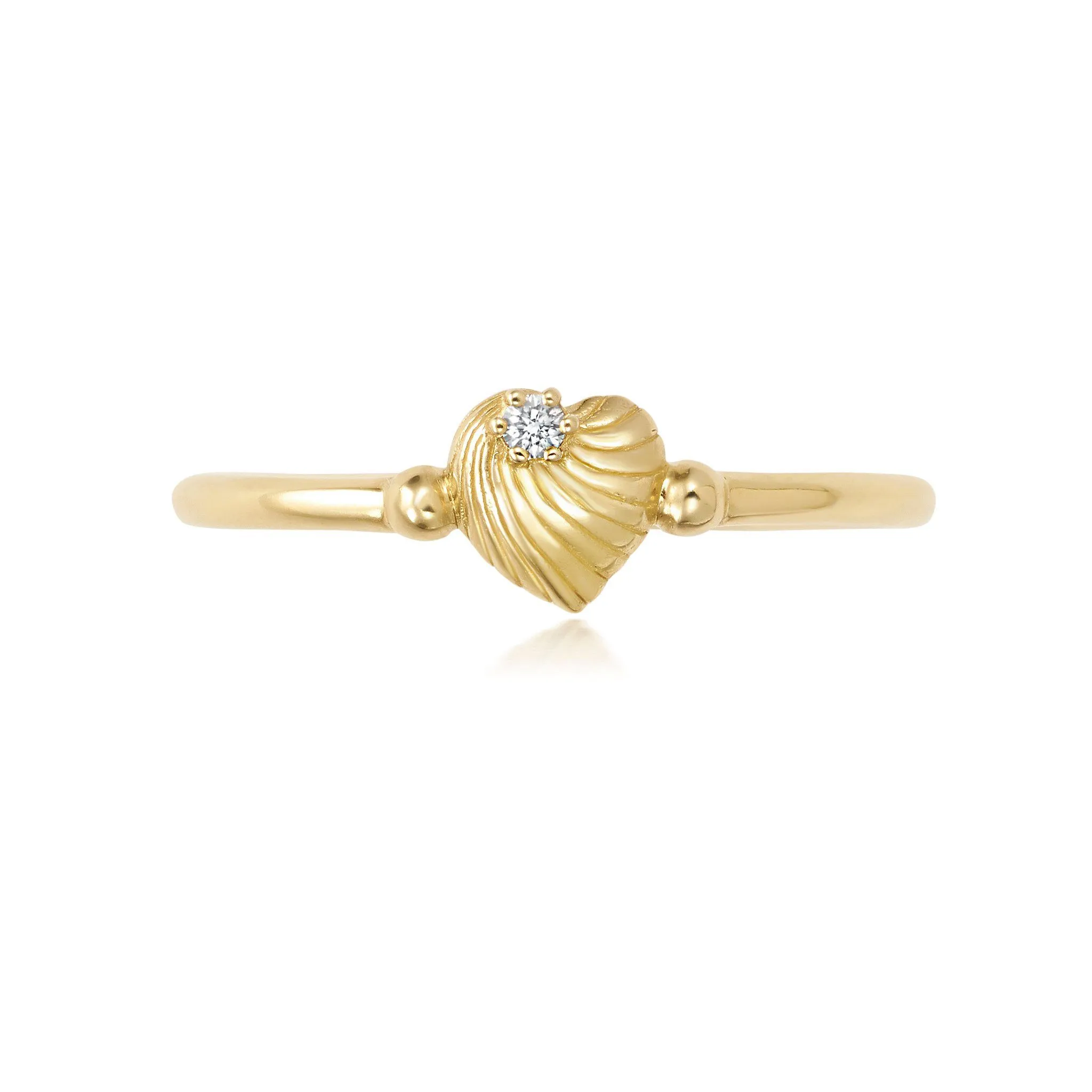 Mini Heart Shell Ring