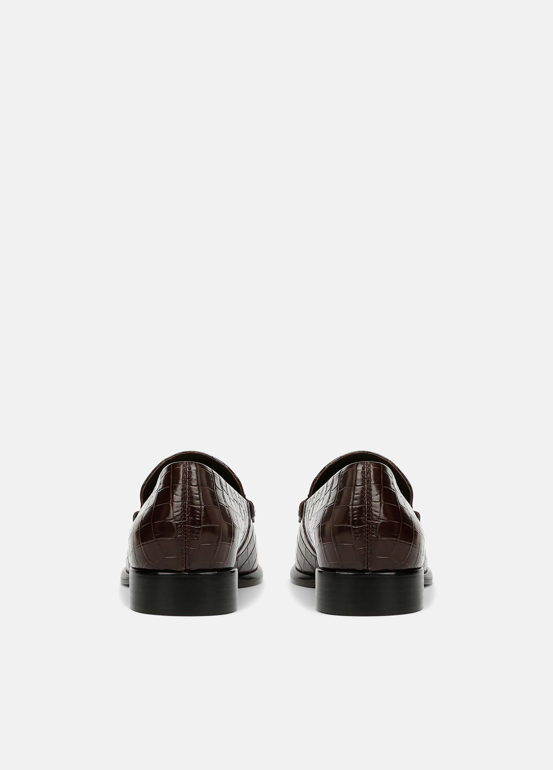 Naomi Croc-Embossed Leather Loafer