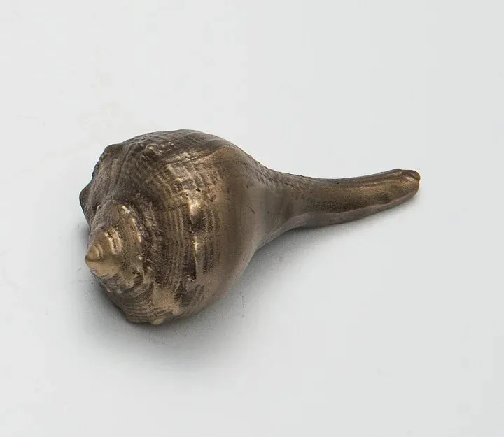 Nelles Studios - Cast Bronze Sculpture - Lightning Whelk Shell #729