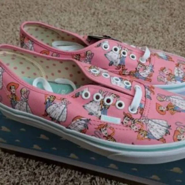 NEW Vans Authentic Toy Story 4 Bo Peep Woody Pink Skate ...