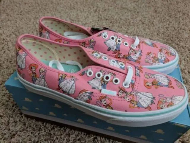 NEW Vans Authentic Toy Story 4 Bo Peep Woody Pink Skate ...