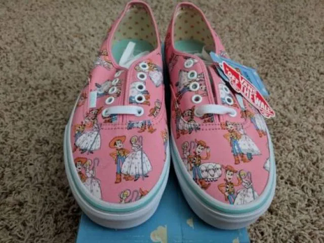 NEW Vans Authentic Toy Story 4 Bo Peep Woody Pink Skate ...