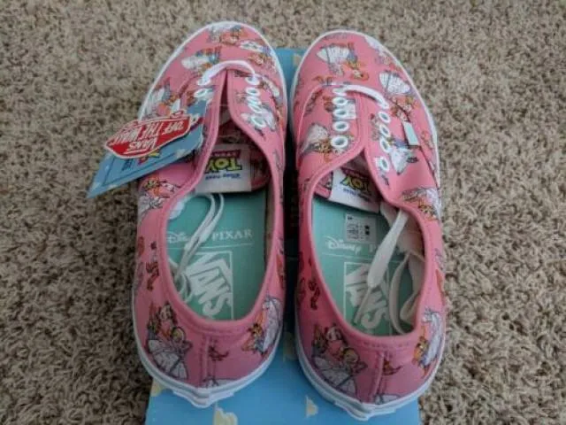 NEW Vans Authentic Toy Story 4 Bo Peep Woody Pink Skate ...