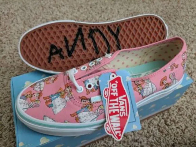 NEW Vans Authentic Toy Story 4 Bo Peep Woody Pink Skate ...