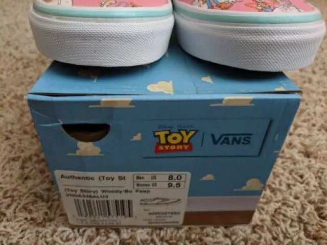 NEW Vans Authentic Toy Story 4 Bo Peep Woody Pink Skate ...