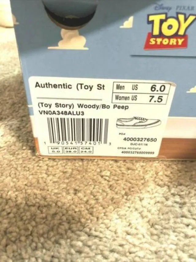 NEW Vans Authentic Toy Story 4 Bo Peep Woody Pink Skate ...