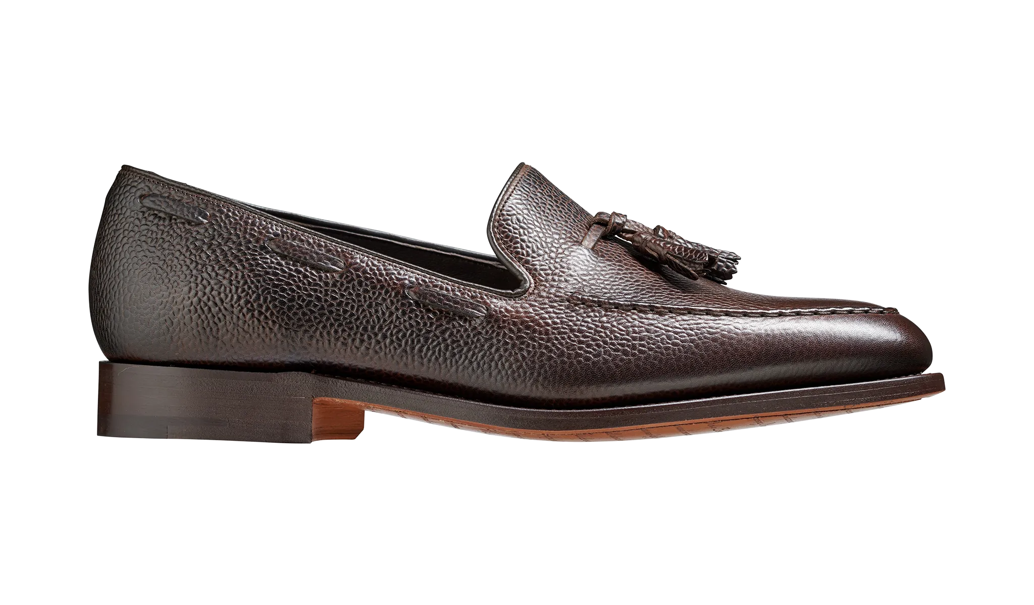 Newborough - Dark Brown Grain Loafer Shoe