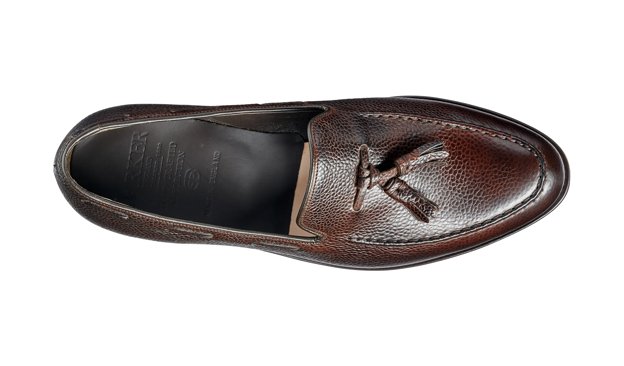 Newborough - Dark Brown Grain Loafer Shoe