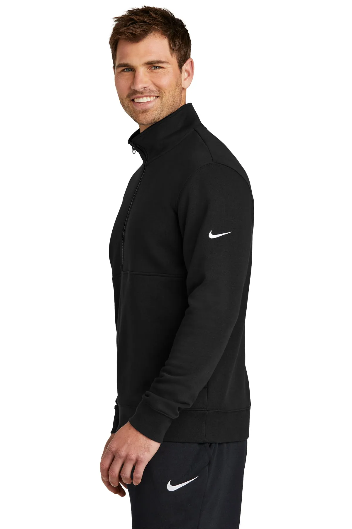 Nike Club Fleece Custom Quarter-Zips, Black