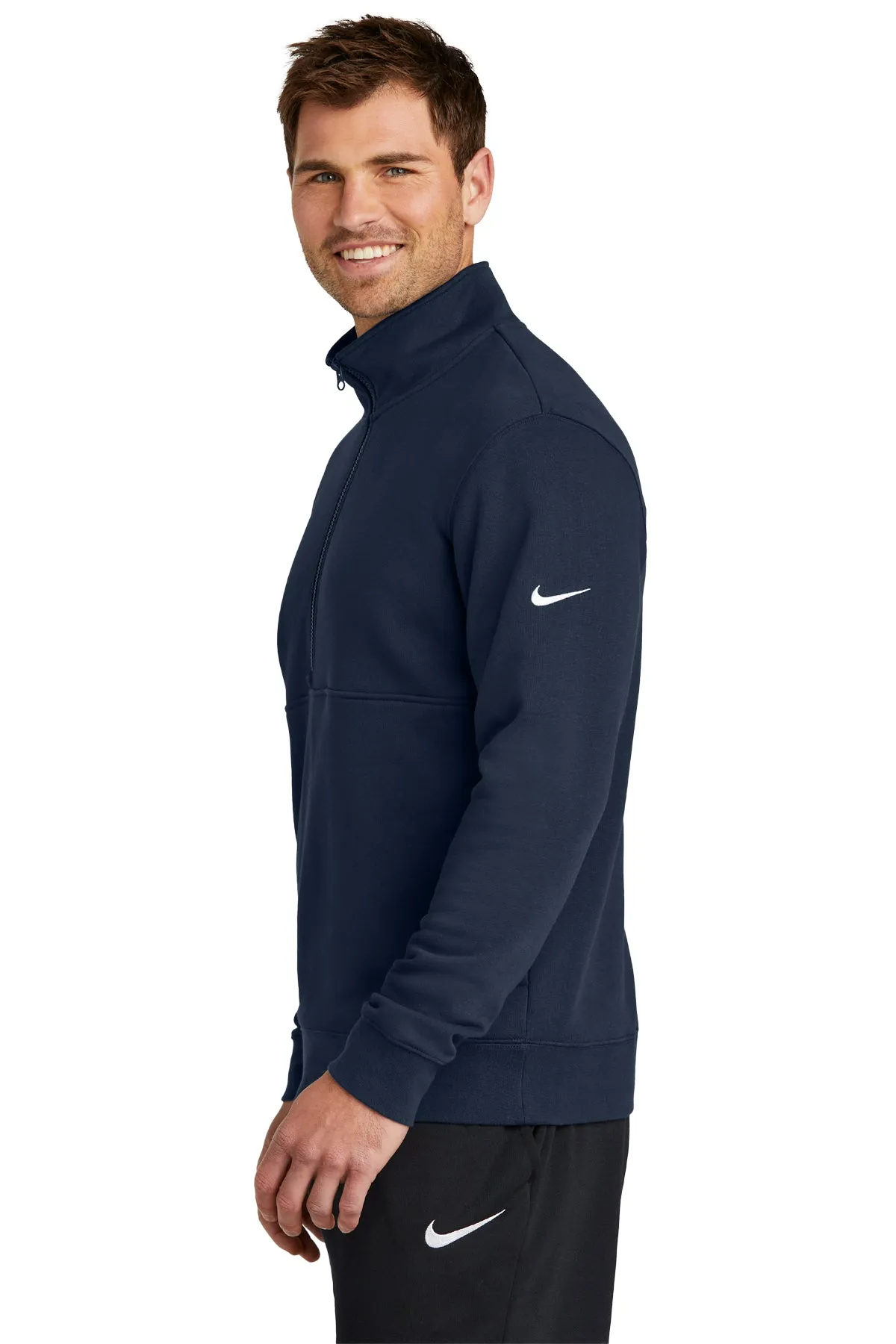 Nike Club Fleece Custom Quarter-Zips, Midnight Navy