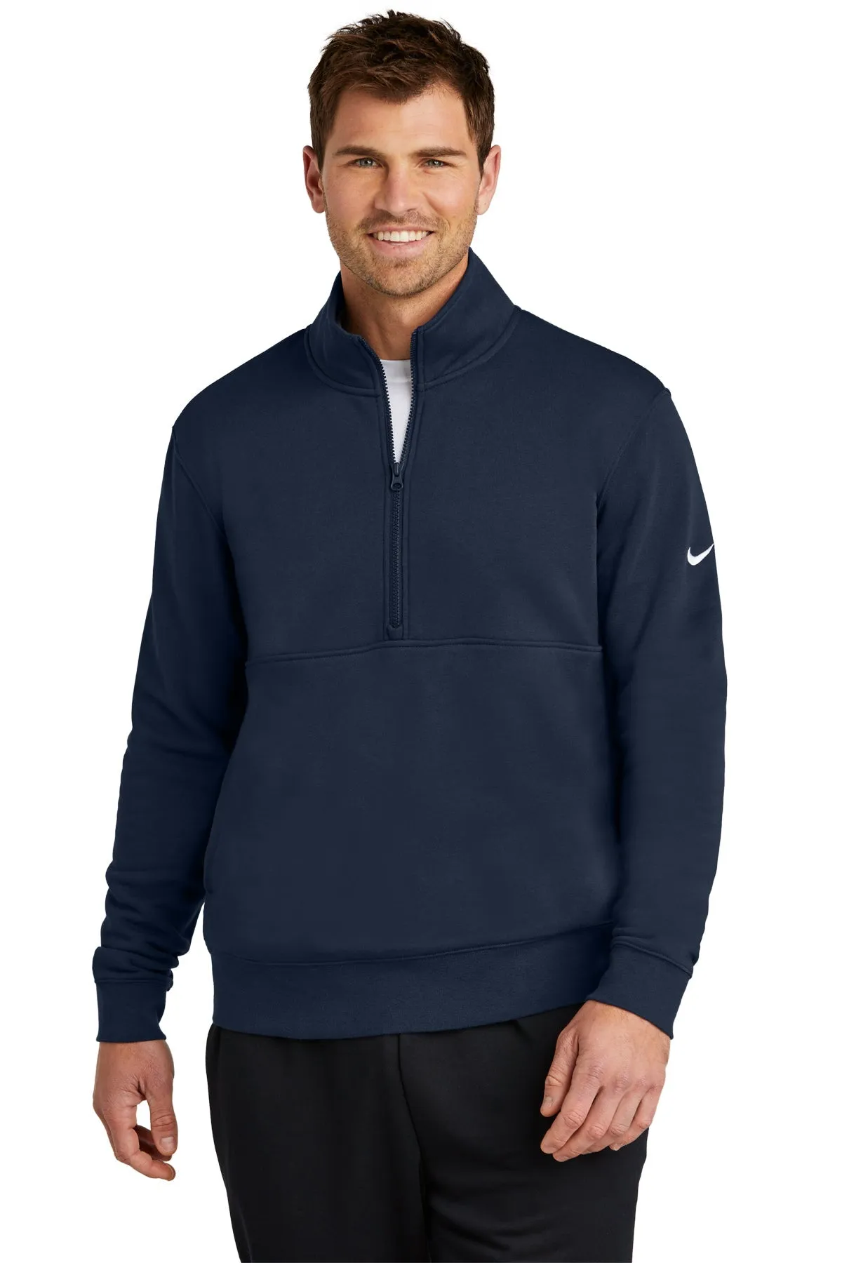 Nike Club Fleece Custom Quarter-Zips, Midnight Navy