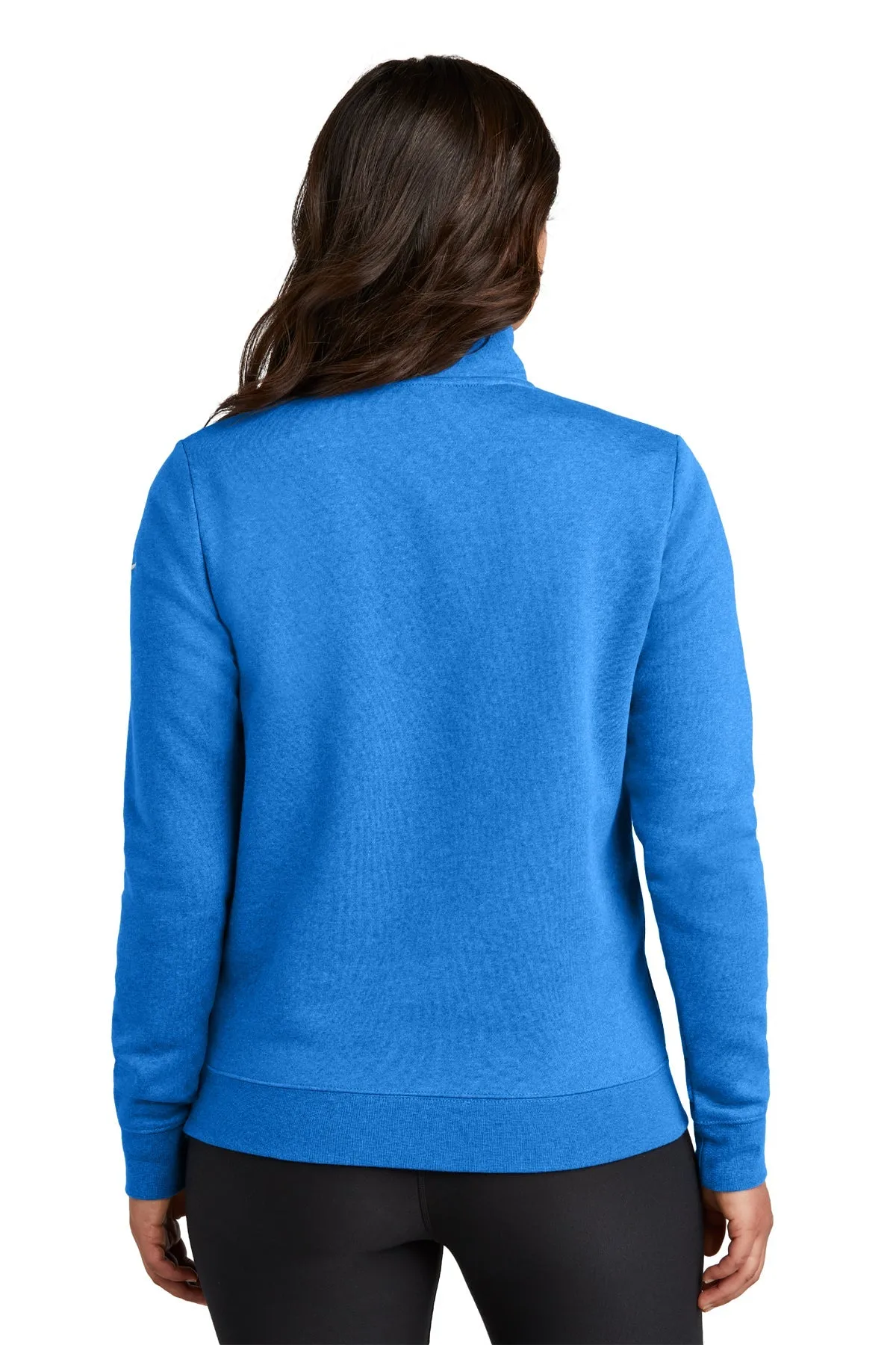 Nike Ladies Club Fleece Custom Quarter-Zips, Game Royal Heather