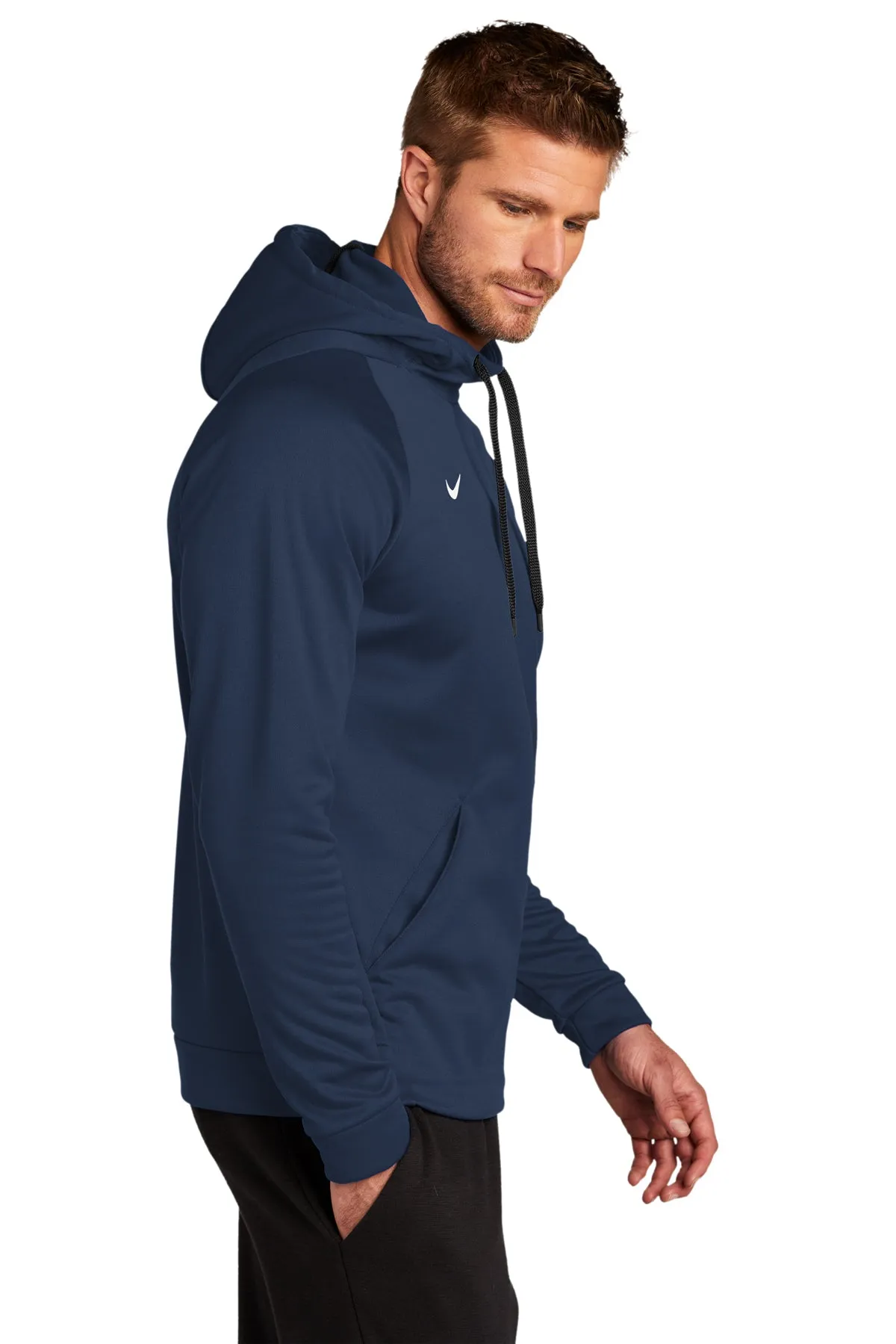 Nike Therma-FIT Fleece Custom Hoodies, Team Navy